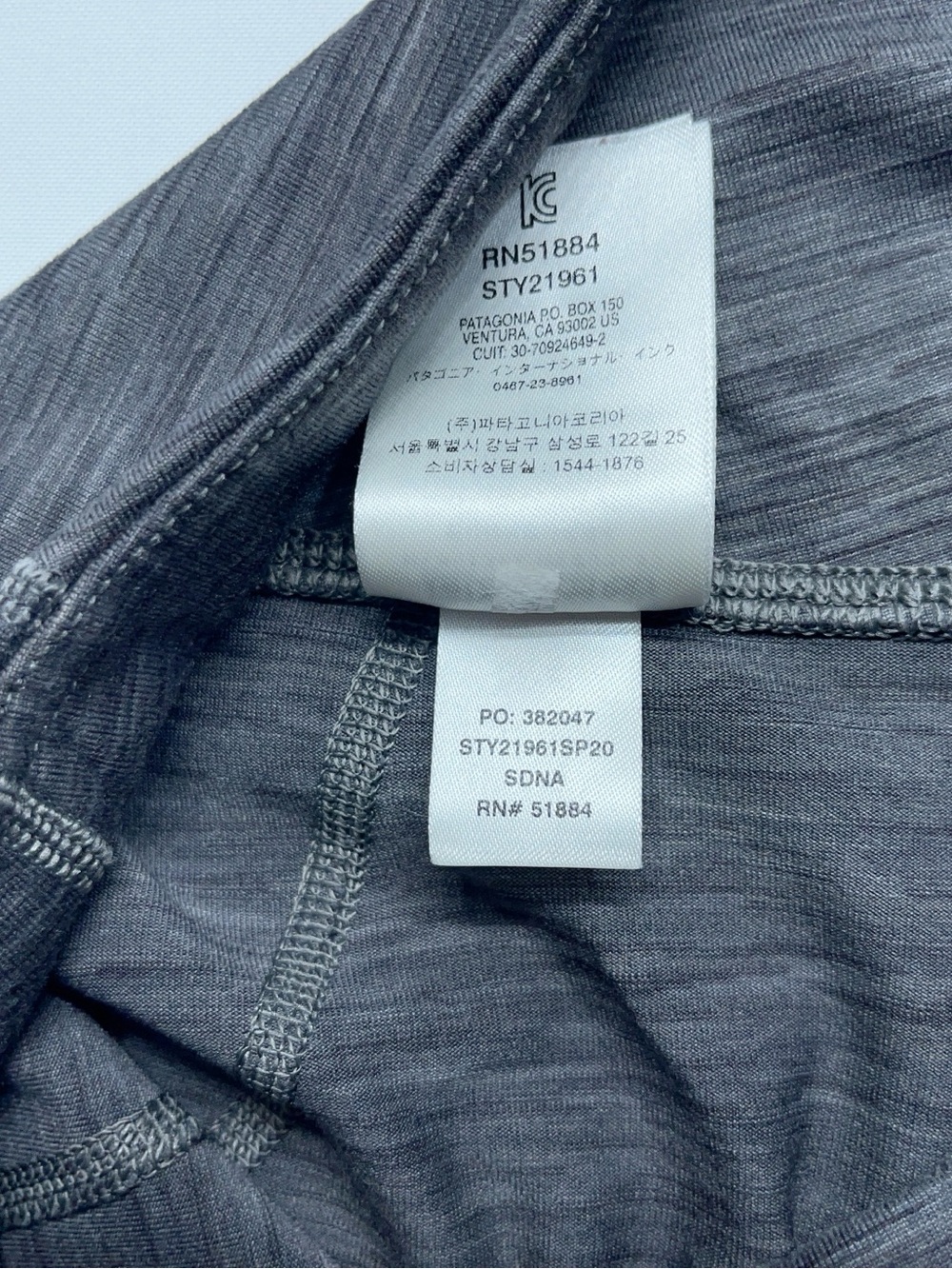 Patagonia Centered Crop Leggings Womens Size XS Heather Gray 26” Inseam - Picture 13 of 13
